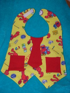 elmo tie bib